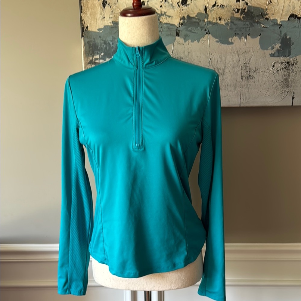 Tommy Bahama Teal Long Sleeve Women's Top Size S Golf & Tennis
